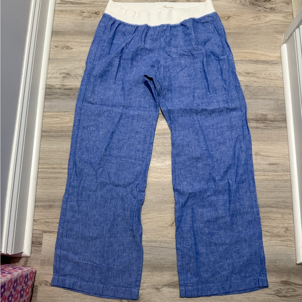 Lily Pulitzer Blue linen pants